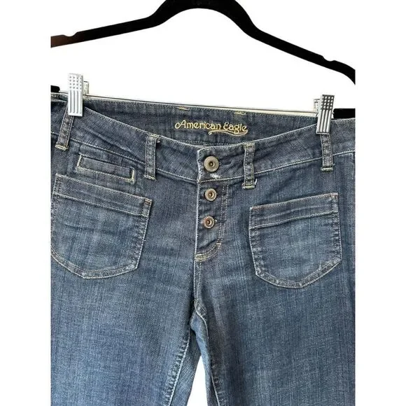 American Eagle Jeans Button Fly Size 8 Regular - Picture 4 of 13